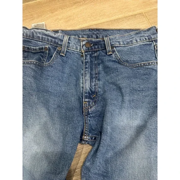 Levi's 505 Men's Jeans W32 L30 Blue Straight Leg Regular Fit Zip Fly Denim - Picture 5 of 6